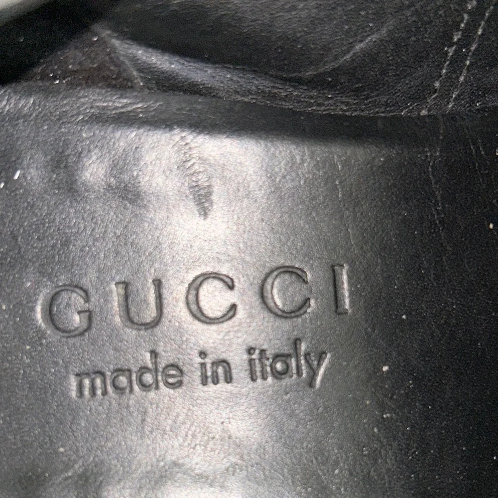 Gucci Black Leather Loafers for Men